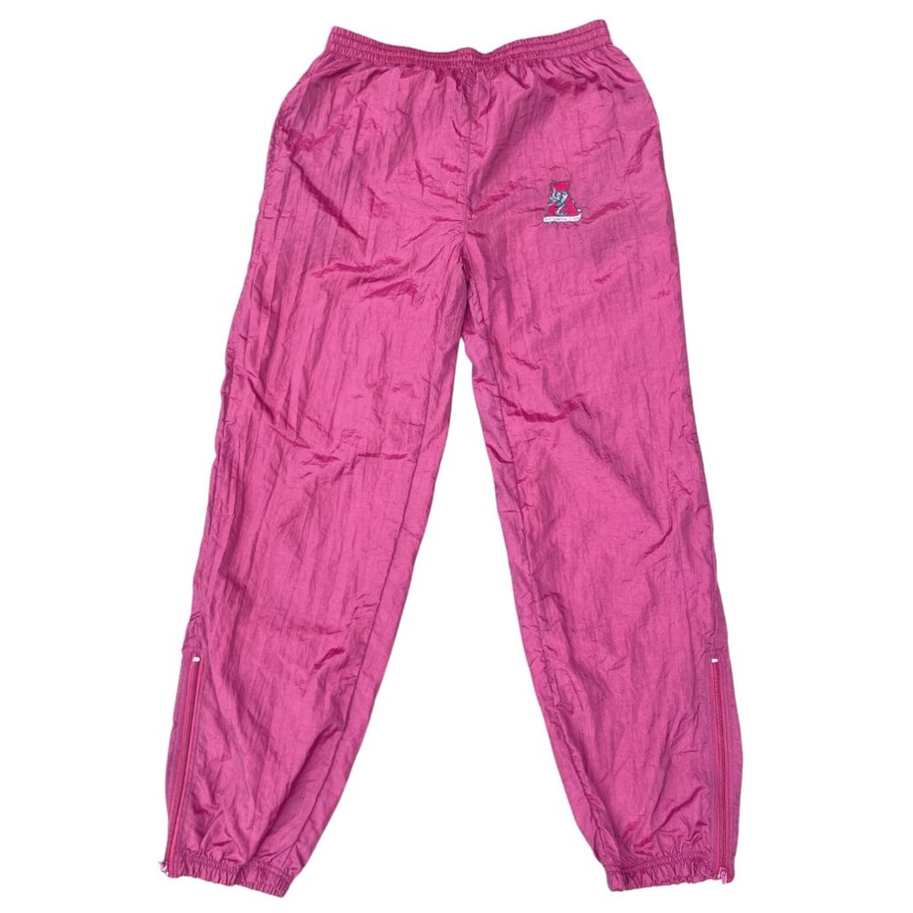 Vintage 80's 90's Alabama Crimson Tide Old Retro Logo Windbreaker Athletic Pants